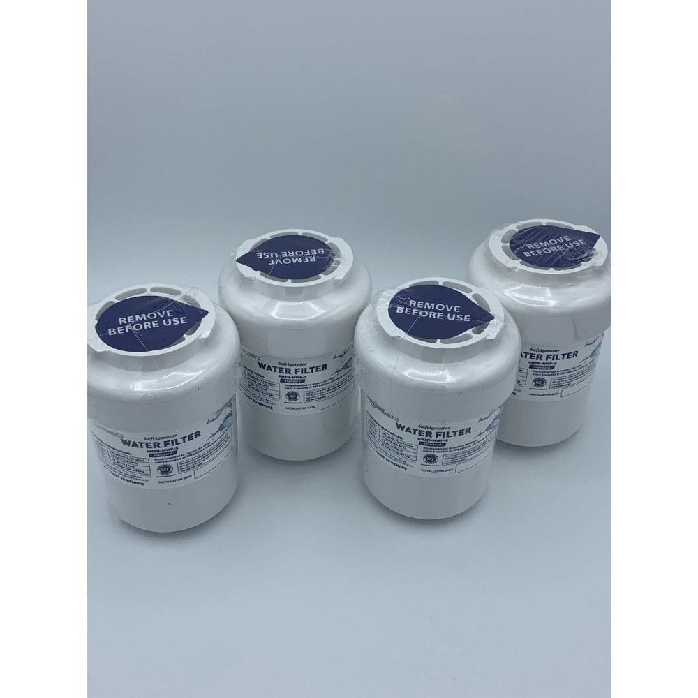 Four Pack (4) For GE MWF Refrigerator Water Filter AMZN-MWF-S, Factory Sealed